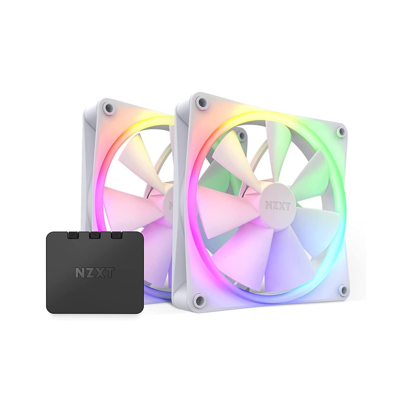 FAN CASE TẢN NHIỆT FAN NZXT F140RGB KÈM ĐIỀU KHIỂN - 140MM RGB WHITE (TWIN STARTER)