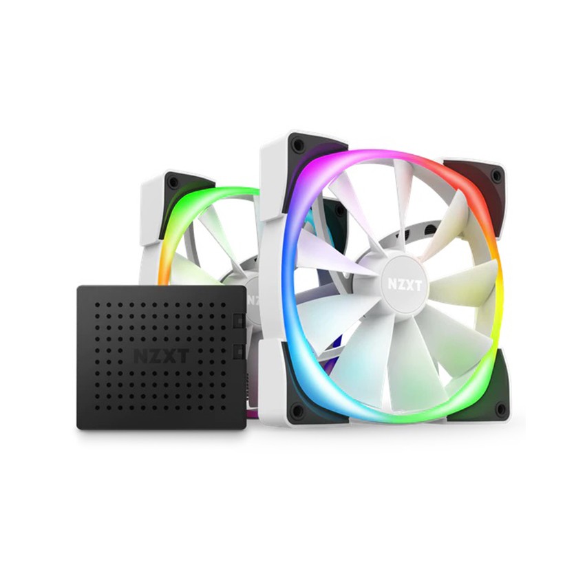 FAN CASE TẢN NHIỆT NZXT AER RGB 2 SERIES 140MM TWIN STARTER WHITE (HF-2814C-TW)