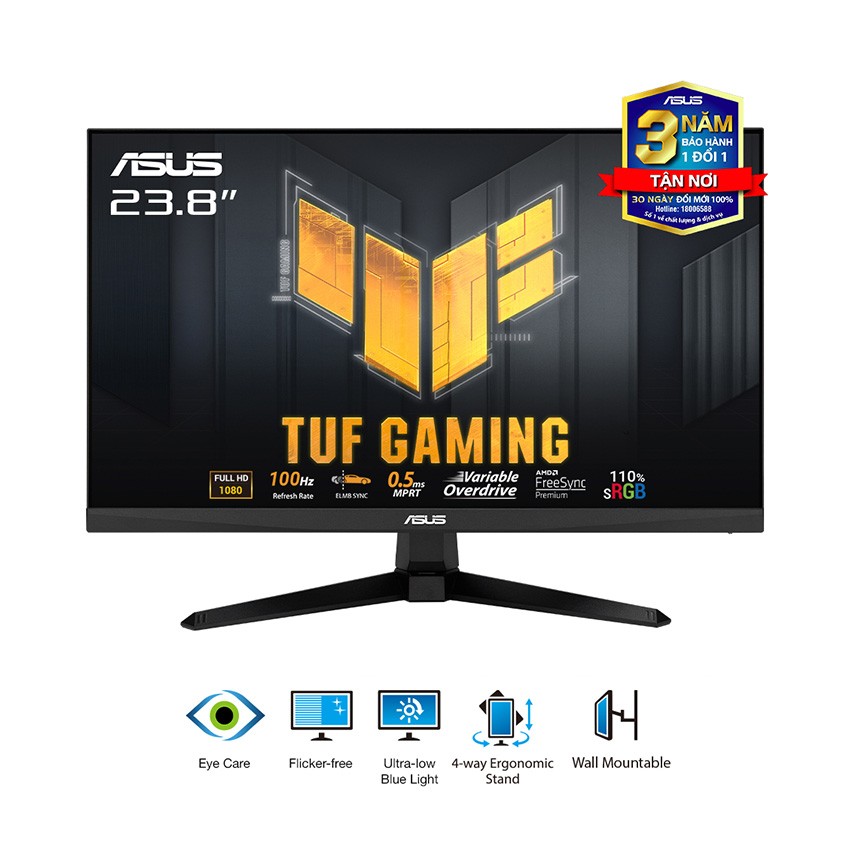 MÀN HÌNH GAMING ASUS TUF VG246H1A (23.8 INCH/FHD/IPS/100HZ/0.5MS)