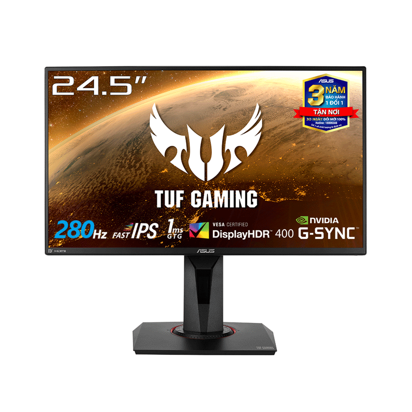 MÀN HÌNH GAMING ASUS TUF VG259QM (24.5 INCH/FHD/FAST IPS/280HZ/1MS)