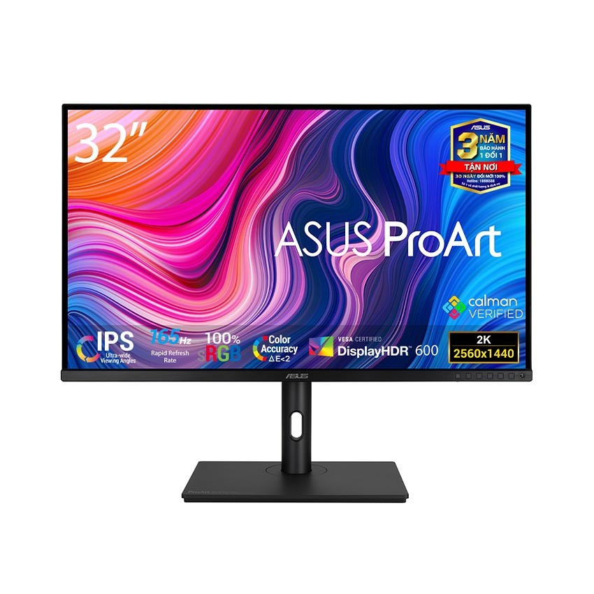 MÀN HÌNH ASUS PRO ART PA328CGV (31.5INCH/WQHD/IPS/165HZ/5MS/450NITS/HDMI+DP+USB+USBC+AUDIO/LOA)