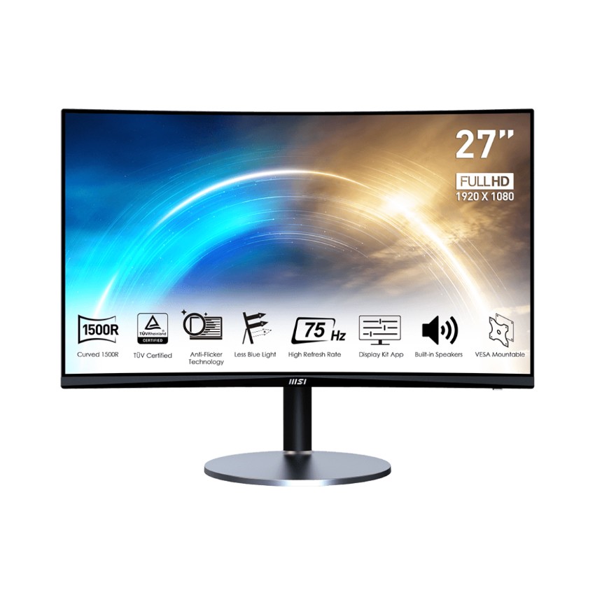 MÀN HÌNH MSI PRO MP272C (27 INCH/FHD/VA/75HZ/5MS/CONG)