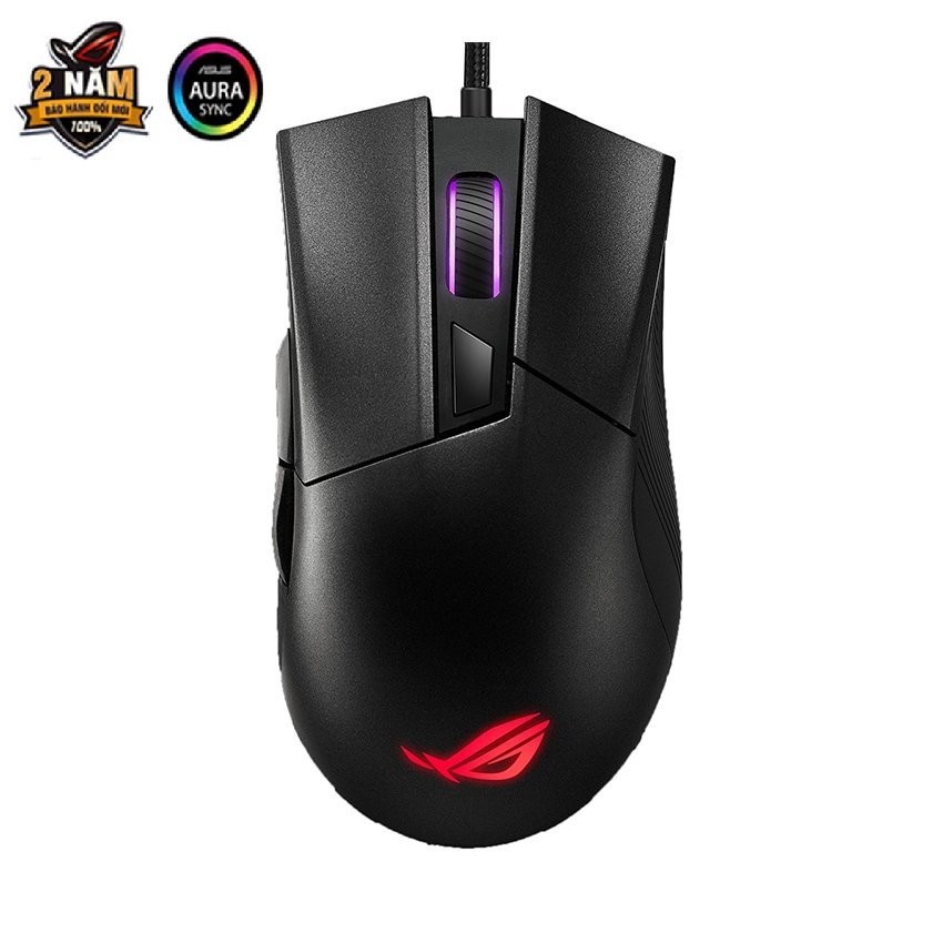 CHUỘT CHƠI GAME ASUS ROG GLADIUS II CORE (P507) (USB/RGB/BLACK)