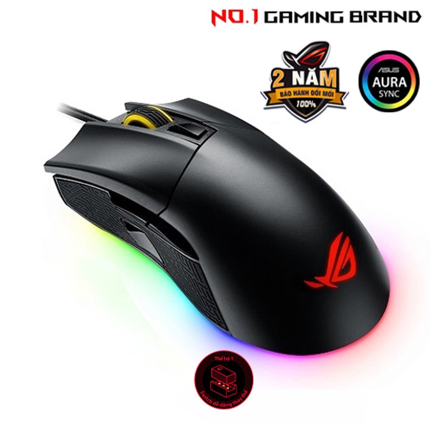 CHUỘT ASUS ROG GLADIUS II (USB/RGB/MÀU ĐEN) (P502)