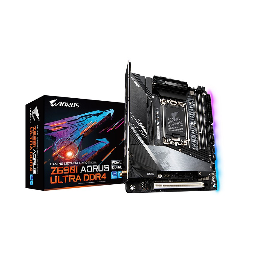 MAINBOARD GIGABYTE Z690I AORUS ULTRA DDR4 (INTEL Z690, SOCKET 1700, ITX, 2 KHE RAM DDR4)