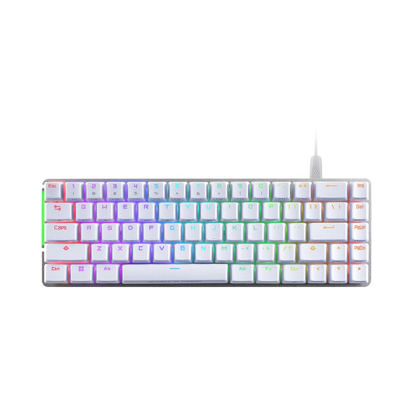 BÀN PHÍM GAMING ASUS ROG FALCHION ACE WIRED RGB WHITE 90MP0346-BKUA10