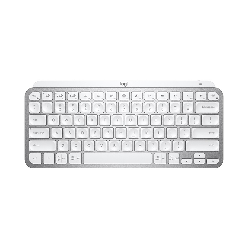 BÀN PHÍM KHÔNG DÂY LOGITECH MX KEYS MINI PALE GREY (USB/BLUETOOTH/XÁM TRẮNG)