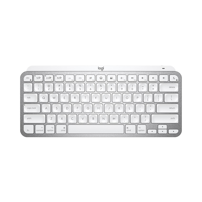 BÀN PHÍM KHÔNG DÂY LOGITECH MX KEYS MINI PALE GREY FOR MAC (USB/BLUETOOTH/XÁM TRẮNG)