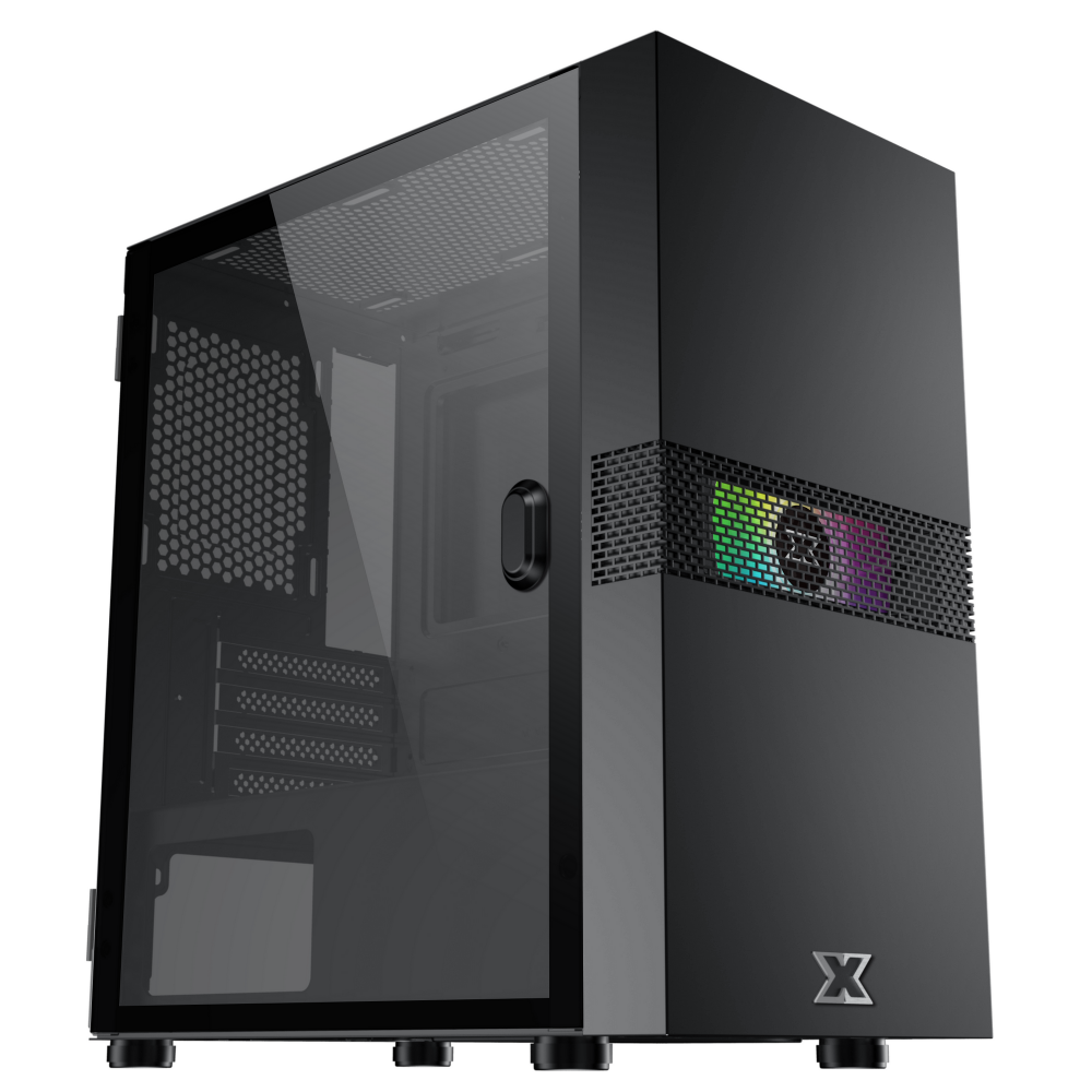 XIGMATEK FADIL 1F (EN47970) - M-ATX, 1 SIDE TEMPERED GLASS, 1 FAN X20F