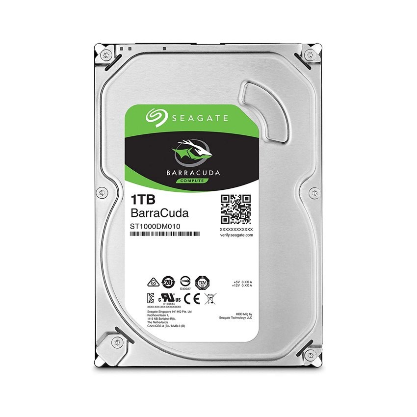 Ổ CỨNG HDD SEAGATE BARRACUDA 1TB 3.5 INCH 7200RPM, SATA, 64MB CACHE (ST1000DM010)