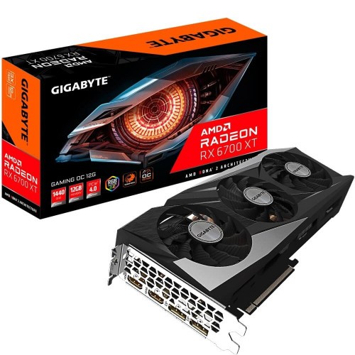 CARD MÀN HÌNH GIGABYTE RX 6700 XT GAMING OC-12GD (12GB GDDR6, 192-BIT, DVI+HDMI, 1X8-PIN, 1X6-PIN)