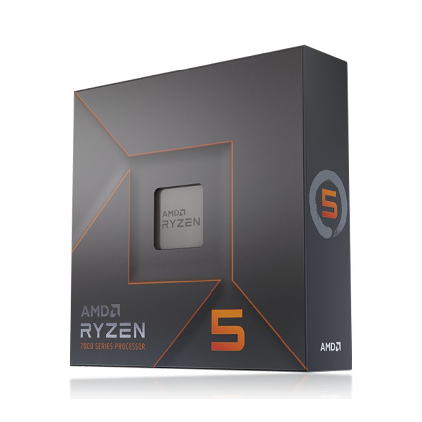 CPU AMD RYZEN 5 7600X (4.7 GHZ UPTO 5.3GHZ / 38MB / 6 CORES, 12 THREADS / 105W / SOCKET AM5)