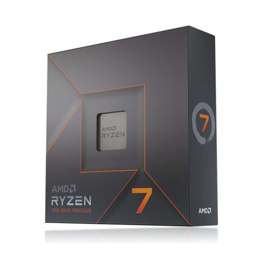 CPU AMD RYZEN 7 7700X (4.5 GHZ UPTO 5.4GHZ / 40MB / 8 CORES, 16 THREADS / 105W / SOCKET AM5)