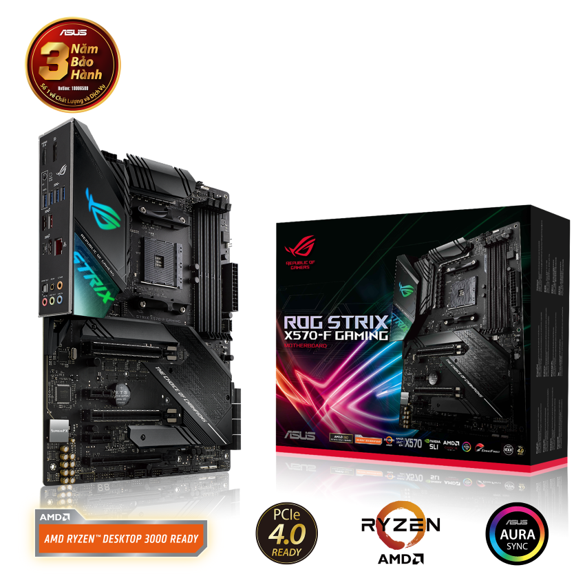 MAINBOARD ASUS ROG STRIX X570-F GAMING (AMD X570 ,SOCKET AM4, ATX, 4 KHE RAM DDR4)