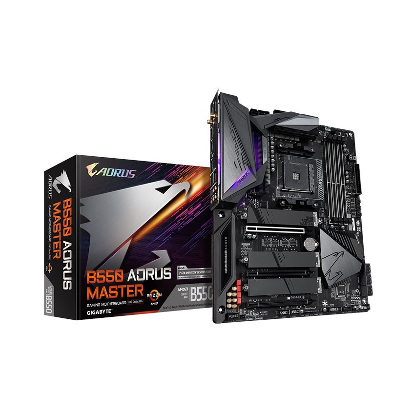 MAINBOARD GIGABYTE B550 AORUS MASTER (AMD B550, SOCKET AM4, M-ATX, 4 KHE RAM DDR4)