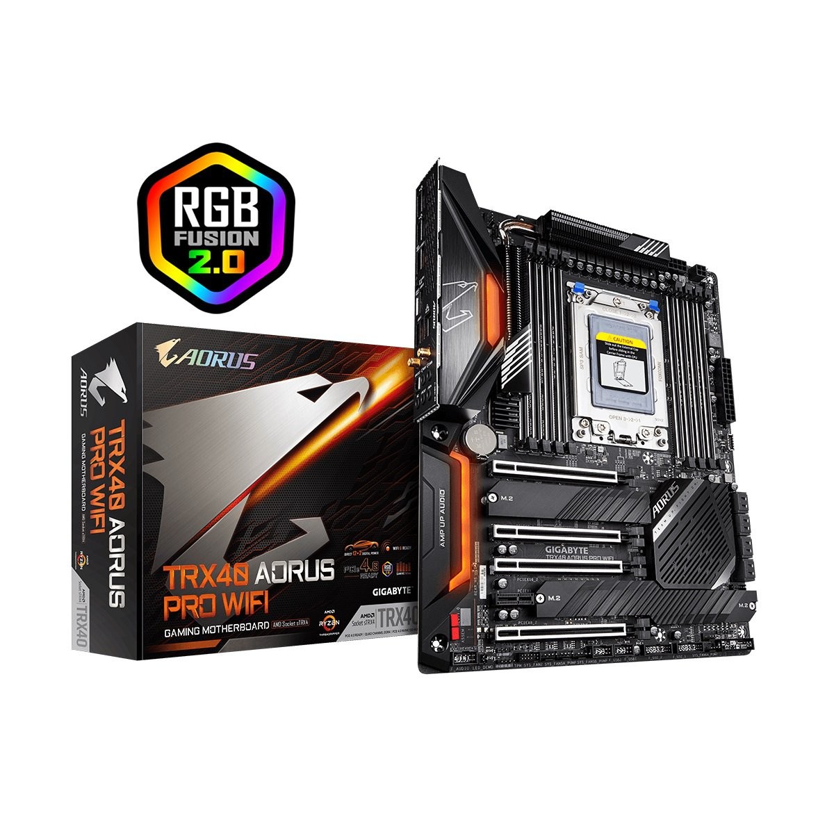 MAINBOARD GIGABYTE TRX40 AORUS PRO WIFI (AMD TRX40, SOCKET STRX4, ATX, 8 KHE RAM DDR4)