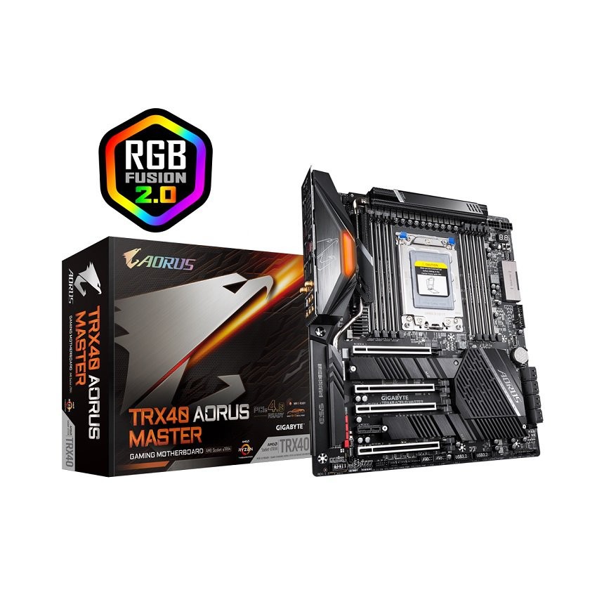 MAINBOARD GIGABYTE TRX40 AORUS MASTER (AMD TRX40, SOCKET STRX4, E-ATX, 8 KHE RAM DDR4)