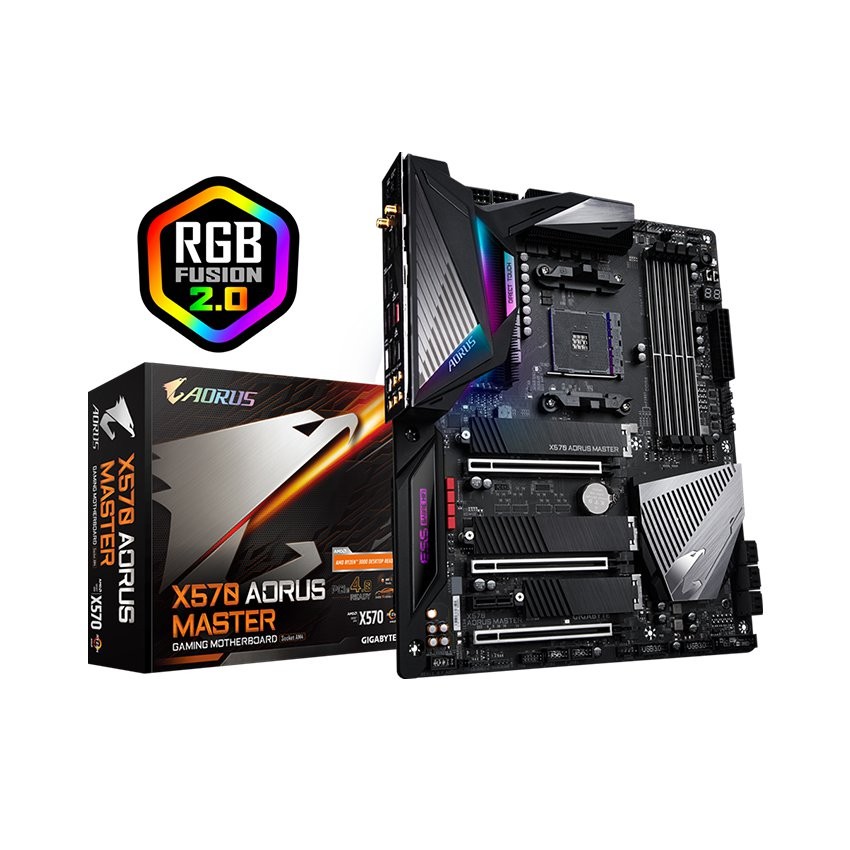 MAINBOARD GIGABYTE X570 AORUS MASTER (AMD X570, SOCKET AM4, ATX, 4 KHE RAM DDR4)