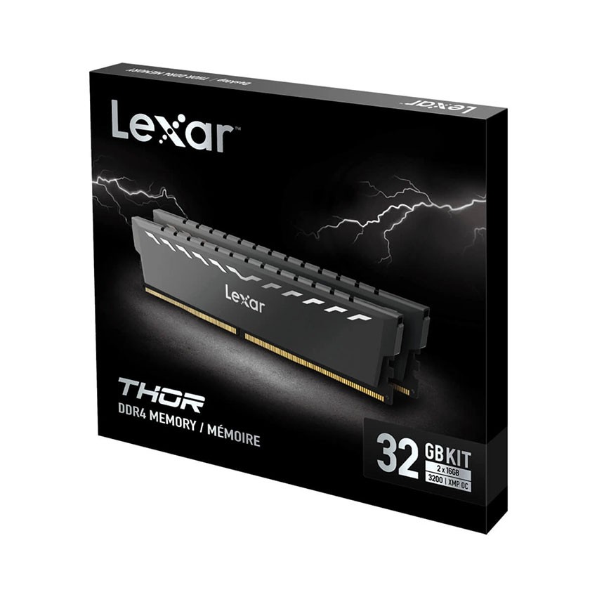 RAM DESKTOP LEXAR THOR (LD4BU016G-R3200GDXG) 32GB (2X16GB) DDR4 3200MHZ