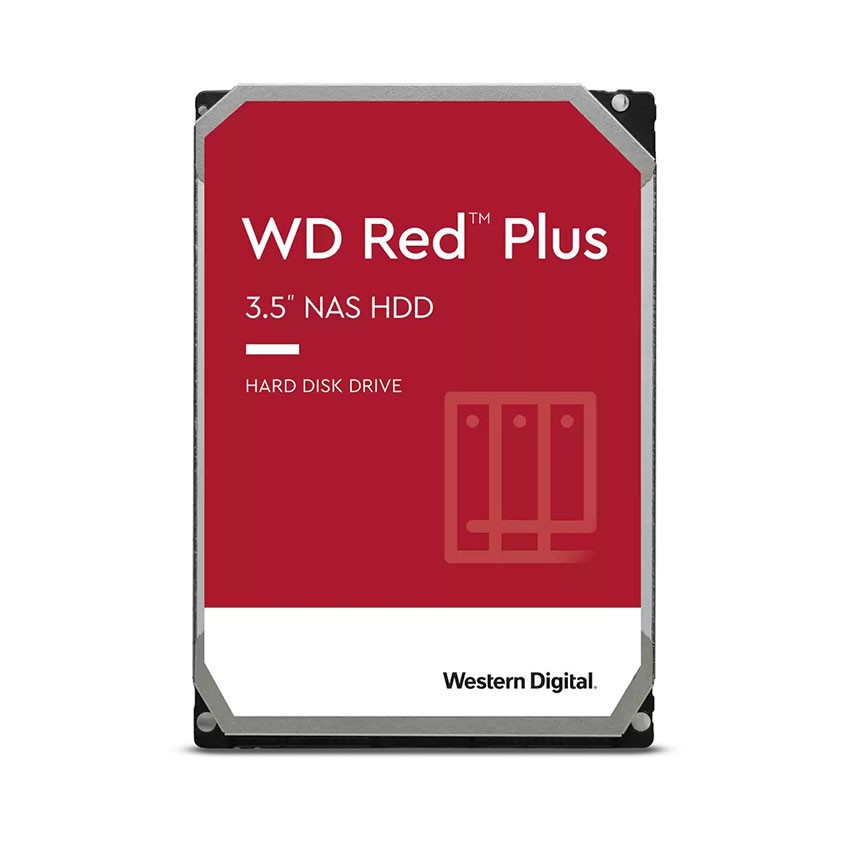 Ổ CỨNG HDD WD 6TB RED PLUS 3.5 INCH, 5400RPM, SATA, 256MB CACHE (WD60EFPX)