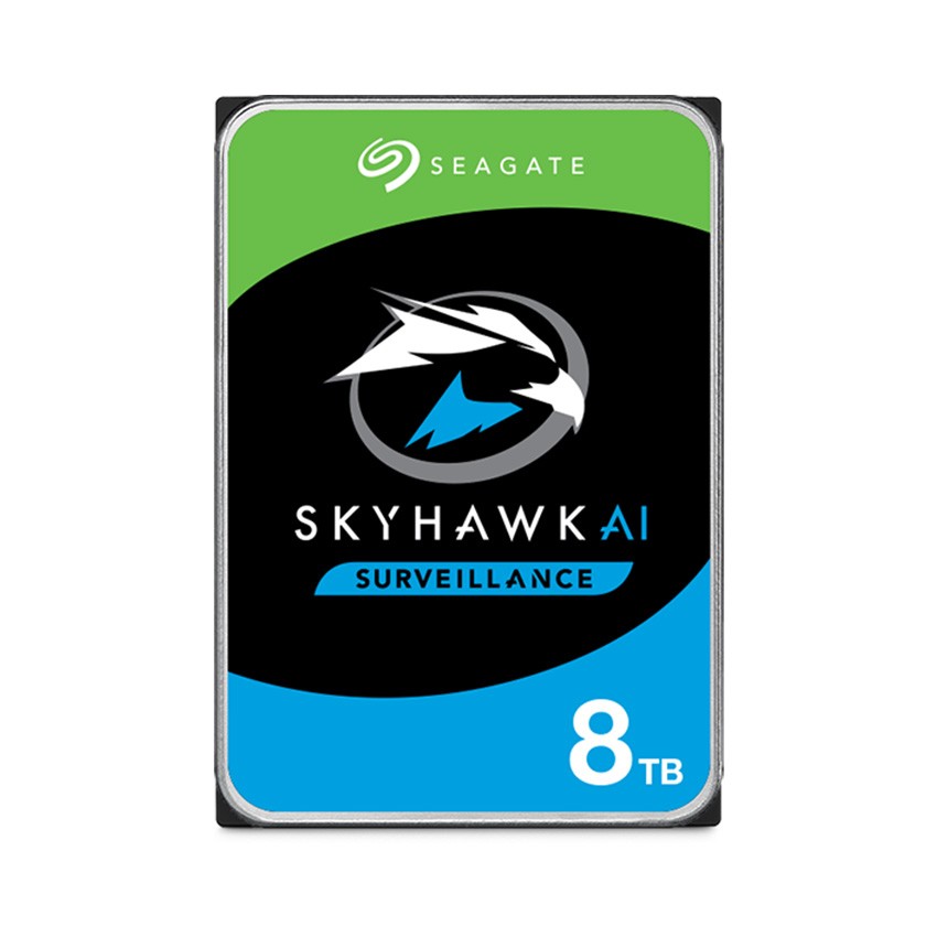 Ổ CỨNG HDD SEAGATE SKYHAWK AI 8TB 3.5 INCH, 7200R, SATA, 256MB CACHE (ST8000VE001)