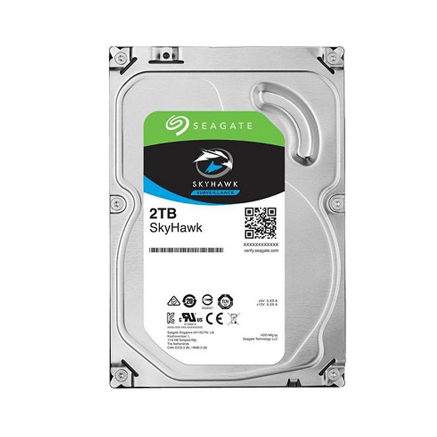 Ổ CỨNG HDD SEAGATE SKYHAWK 2TB 3.5 INCH, 5400RPM, SATA3, 256MB CACHE (ST2000VX015)