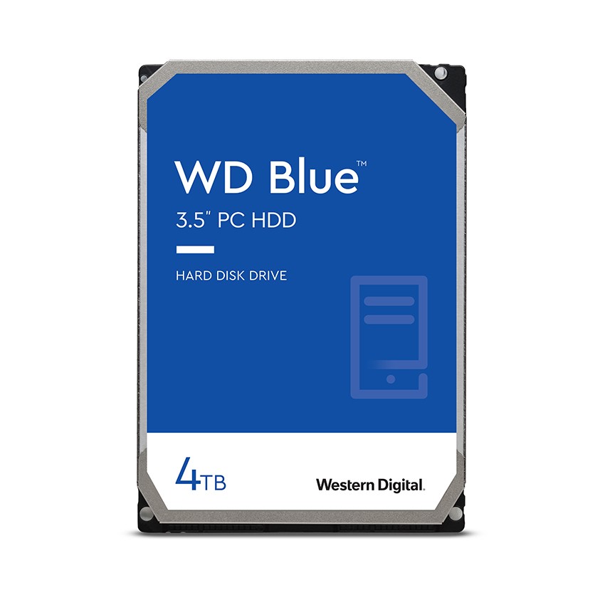 Ổ CỨNG HDD WD 4TB BLUE 3.5 INCH, 5400RPM, SATA, 256MB CACHE (WD40EZAZ)