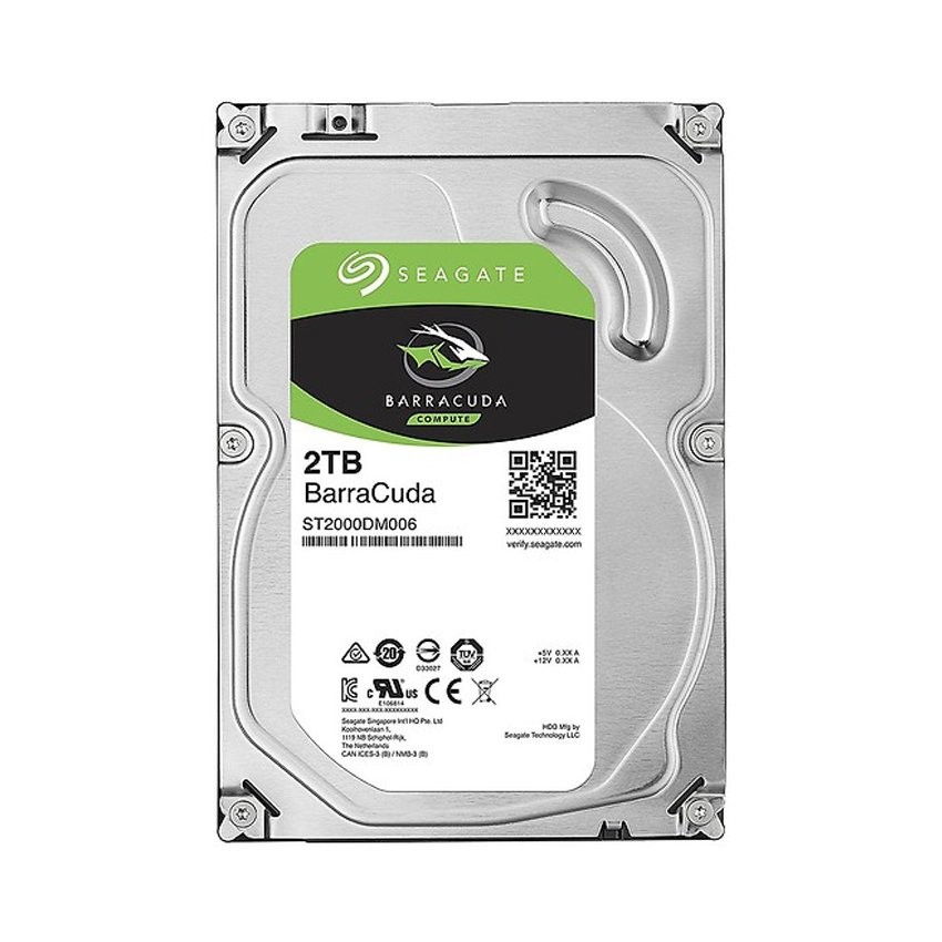 Ổ CỨNG HDD SEAGATE BARRACUDA 2TB 3.5 INCH 7200RPM, SATA, 256MB CACHE (ST2000DM008)