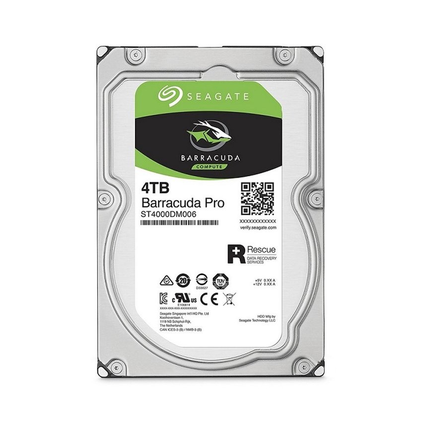 Ổ CỨNG HDD SEAGATE BARRACUDA 4TB 3.5 INCH 5400RPM, SATA, 256MB CACHE (ST4000DM004)