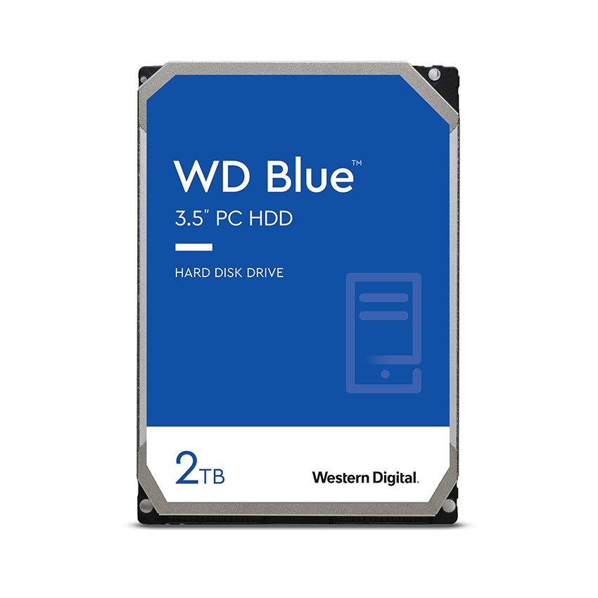 Ổ CỨNG HDD WD 2TB BLUE 3.5 INCH, 5400RPM, SATA, 256MB CACHE (WD20EZAZ)