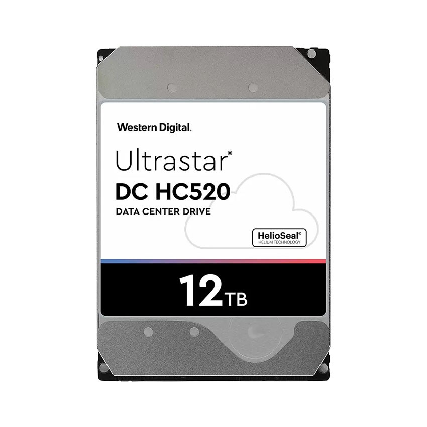 Ổ CỨNG HDD WD ENTERPRISE ULTRASTAR DC HC520 12TB/3.5INCH/7200RPM/SATA/256MB - HUH721212ALE604