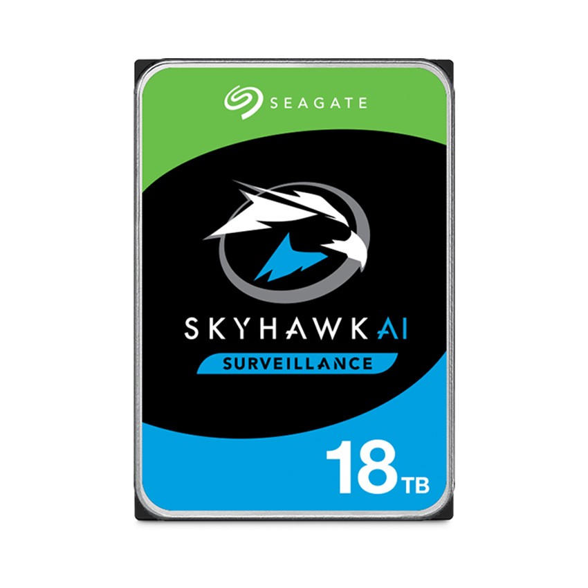 Ổ CỨNG HDD SEAGATE SKYHAWK AI 18TB 3.5 INCH, 7200RPM, SATA, 256MB CACHE (ST18000VE002)