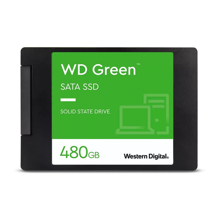 Ổ CỨNG SSD WD GREEN 480GB SATA 2.5 INCH (ĐỌC 545MB/S - GHI 465MB/S) - (WDS480G3G0A)