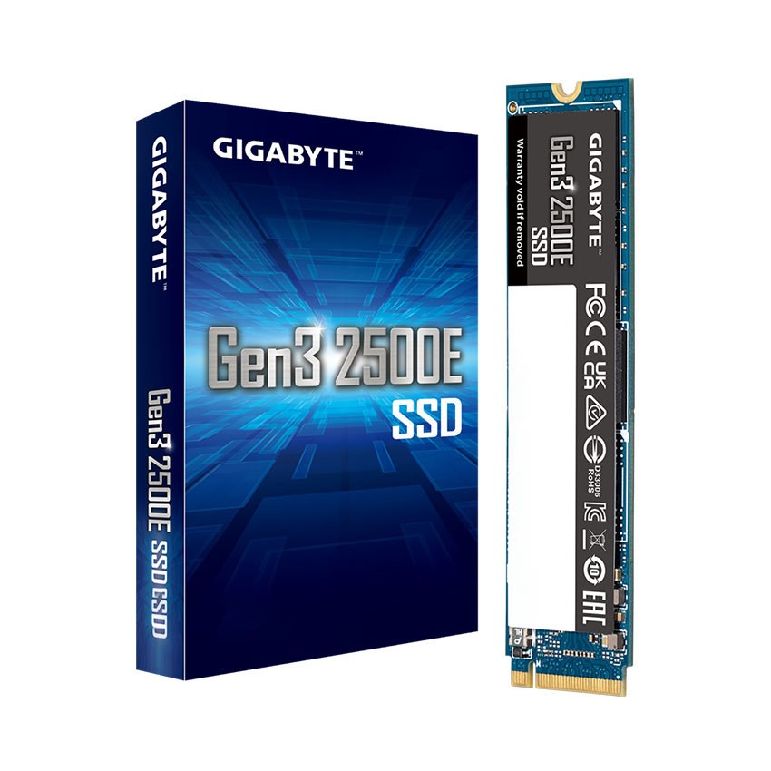 Ổ CỨNG SSD GIGABYTE 2500E 500GB PCIE GEN 3.0X4 (ĐỌC 2400MB/S GHI 1800MB/S - (G325E500G)