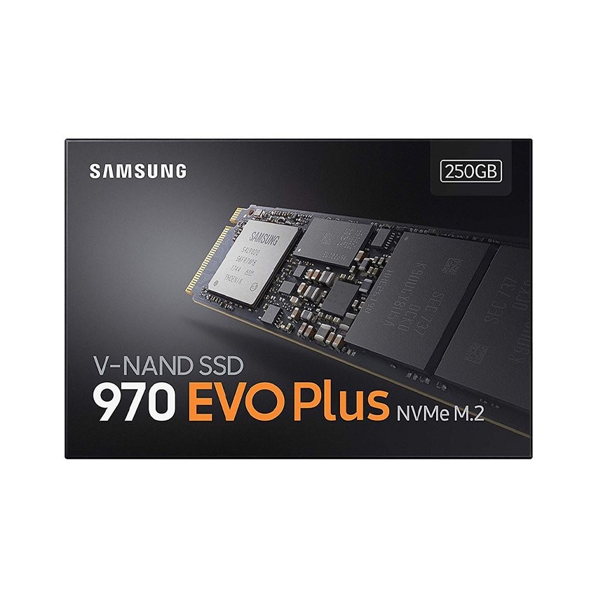 Ổ CỨNG SSD SAMSUNG 970 EVO PLUS 250GB M.2 PCIE NVME 3X4 (ĐỌC 3500MB/S - GHI 2300MB/S) - (MZ-V7S250BW)