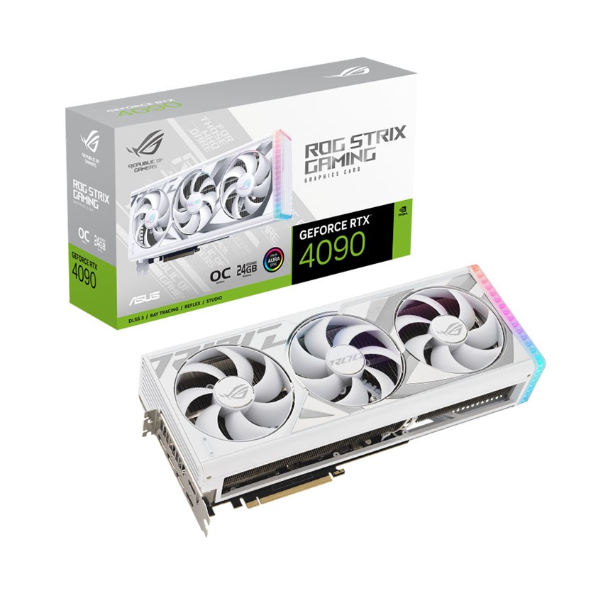 CARD MÀN HÌNH ASUS ROG STRIX-RTX 4090-O24G-GAMING WHITE