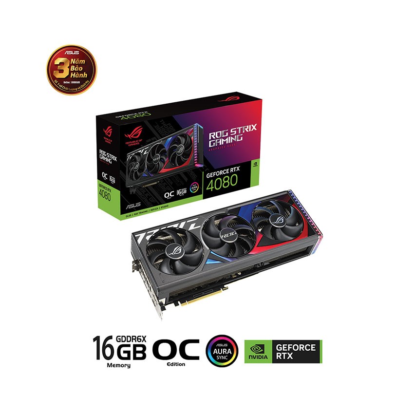 CARD MÀN HÌNH ASUS ROG-STRIX-RTX 4080-O16G-GAMING