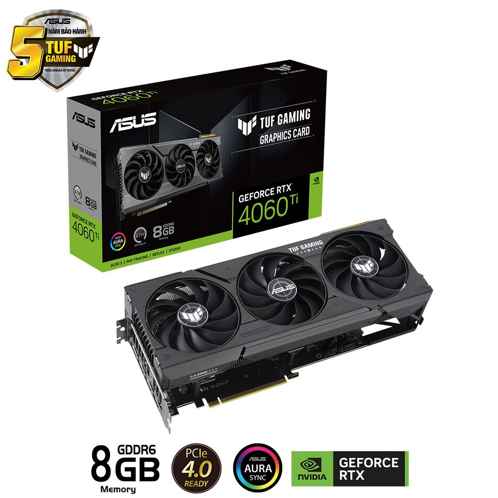 CARD MÀN HÌNH ASUS TUF-RTX 4060 TI-8G-GAMING