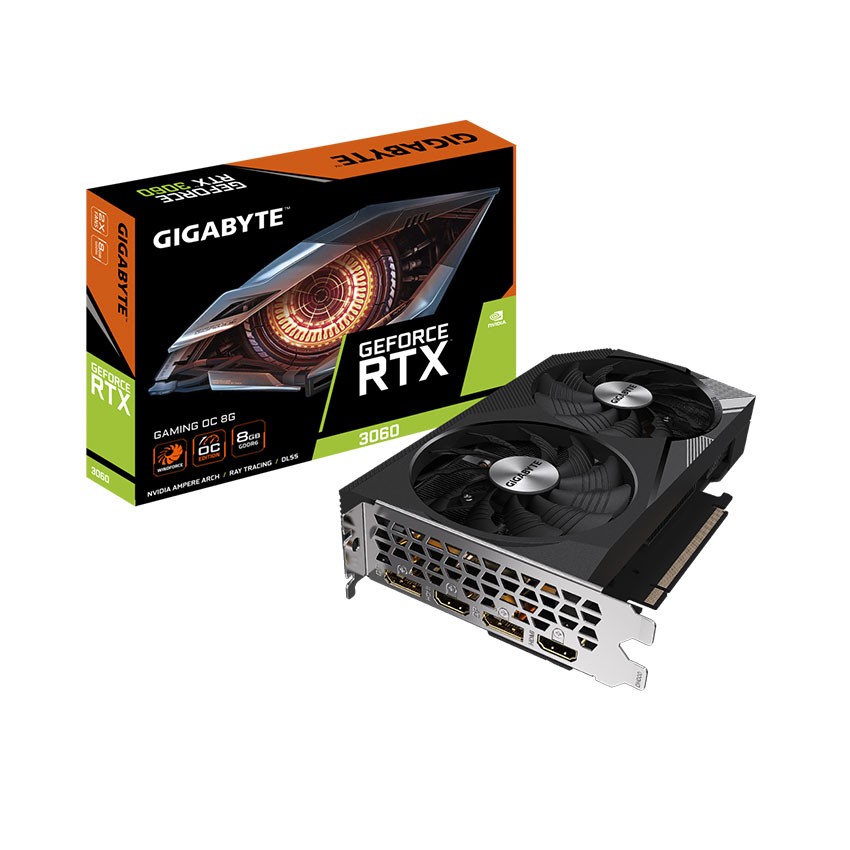 CARD MÀN HÌNH GIGABYTE RTX 3060 GAMING OC 8GD