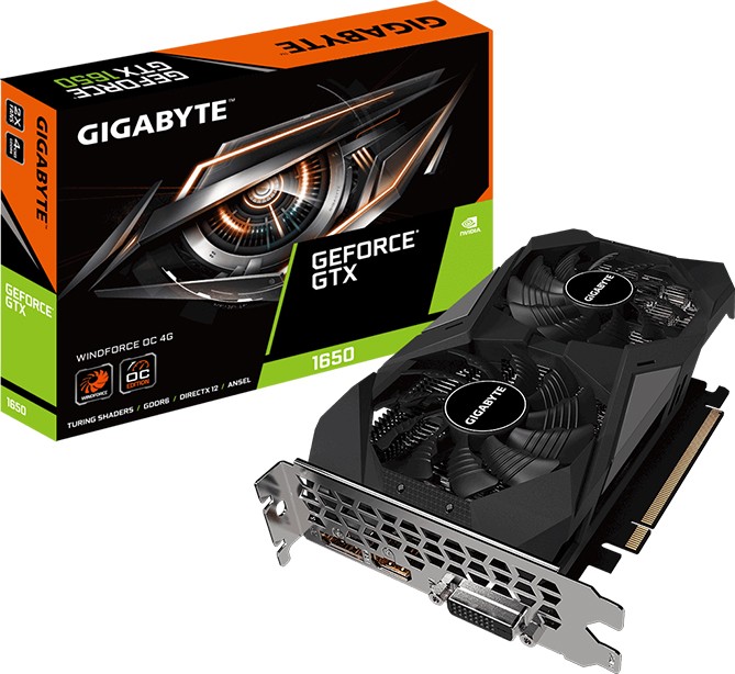 CARD MÀN HÌNH GIGABYTE GTX 1650 D6 WINDFORCE OC 4GB