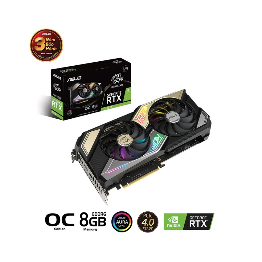 CARD MÀN HÌNH ASUS KO-RTX 3070-O8G-V2-GAMING