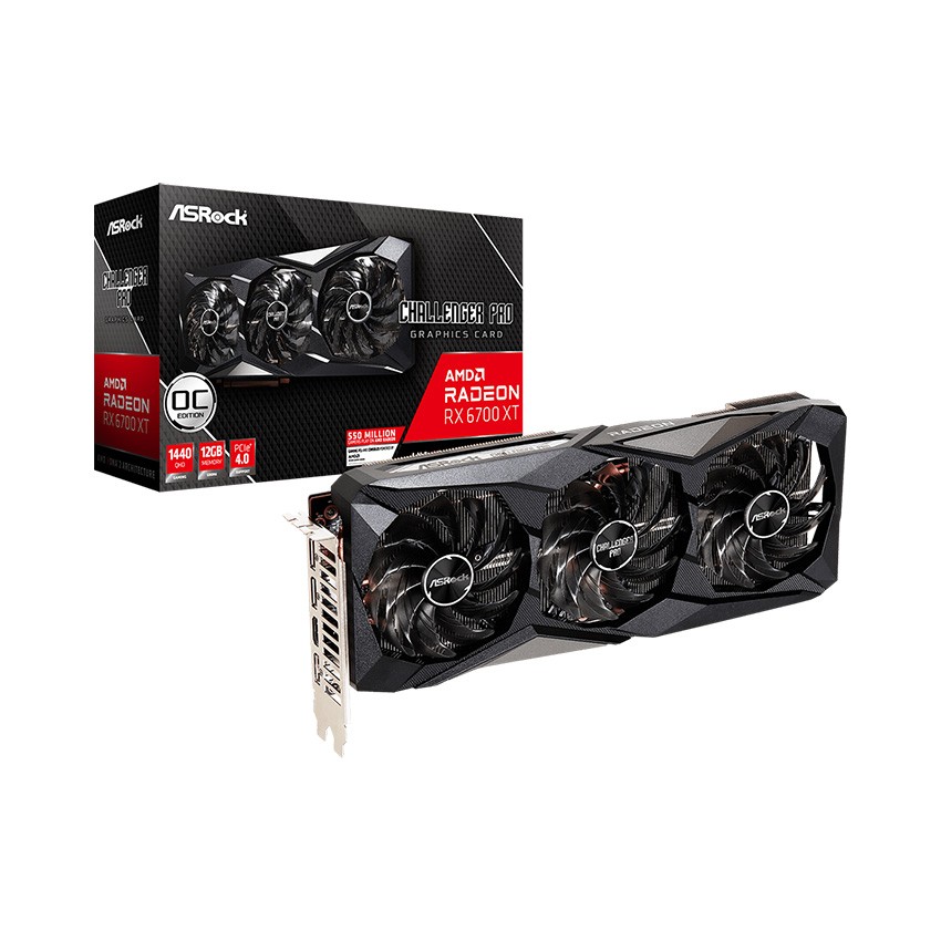 CARD MÀN HÌNH ASROCK RX 6700 XT CHALLENGER PRO 12GB OC