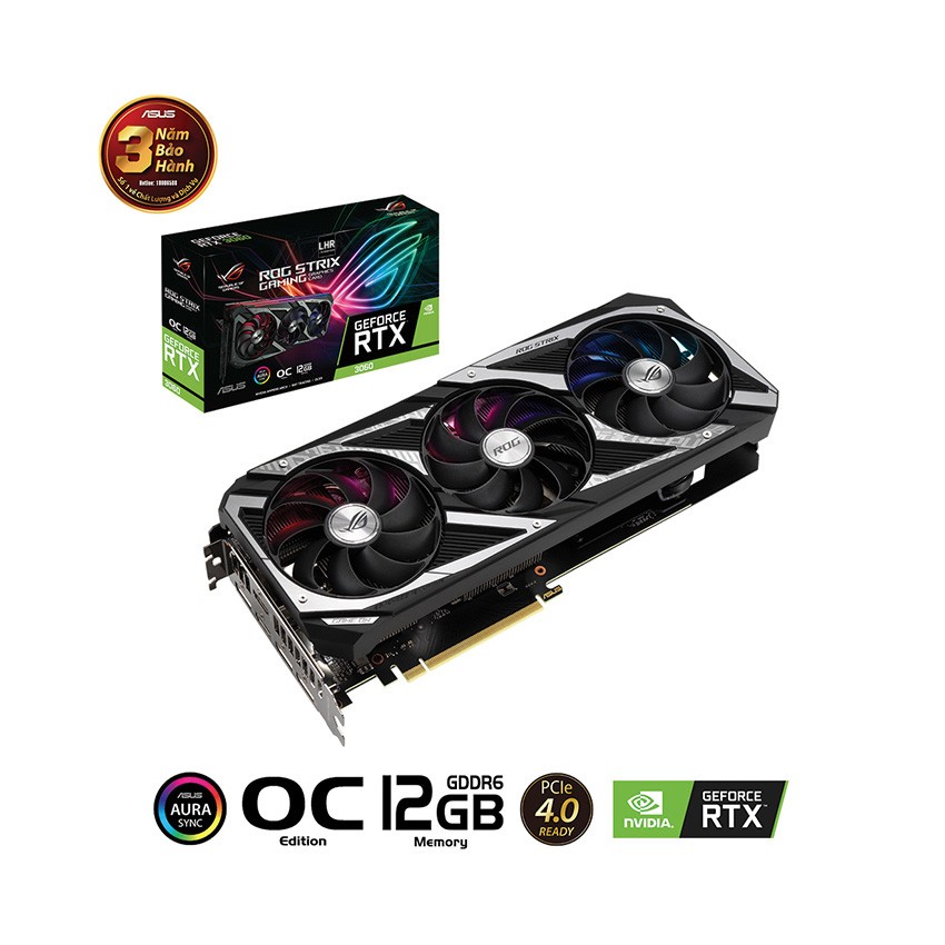 CARD MÀN HÌNH ASUS ROG STRIX-RTX 3060-O12G-V2-GAMING