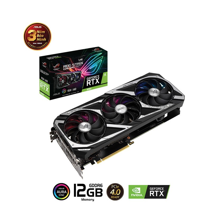 CARD MÀN HÌNH ASUS ROG STRIX-RTX 3060-12G-V2-GAMING