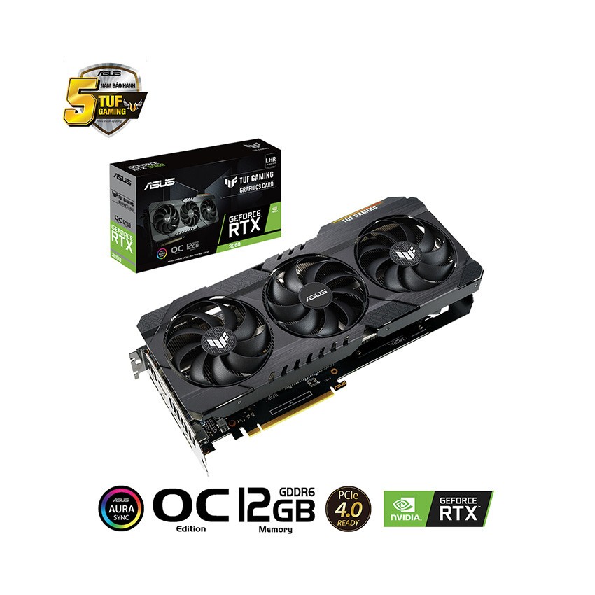 CARD MÀN HÌNH ASUS TUF-RTX 3060-O12G-V2-GAMING