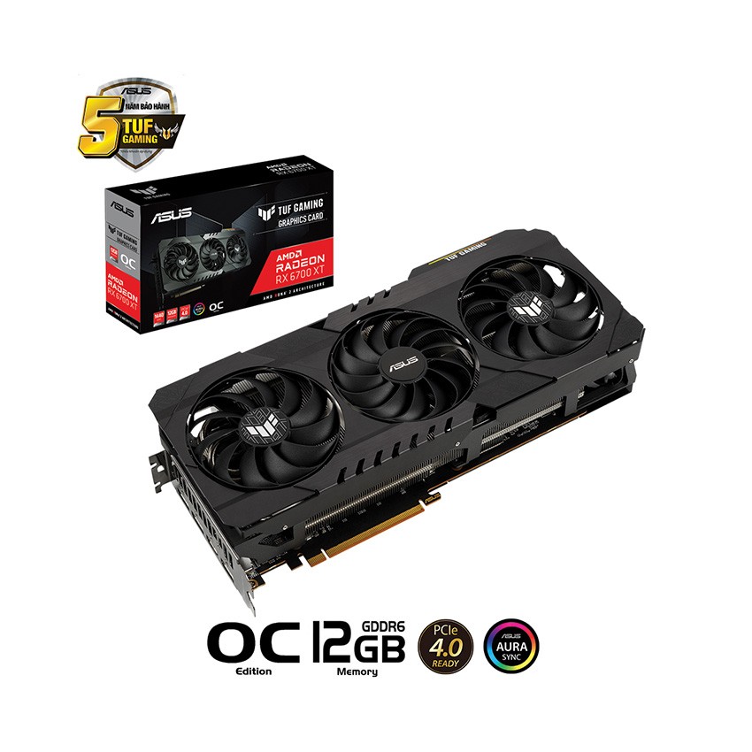 CARD MÀN HÌNH ASUS TUF RX 6700 XT-O12G-GAMING