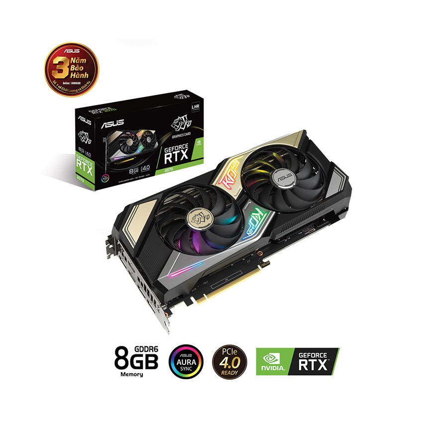 CARD MÀN HÌNH ASUS KO-RTX 3070-8G-V2-GAMING