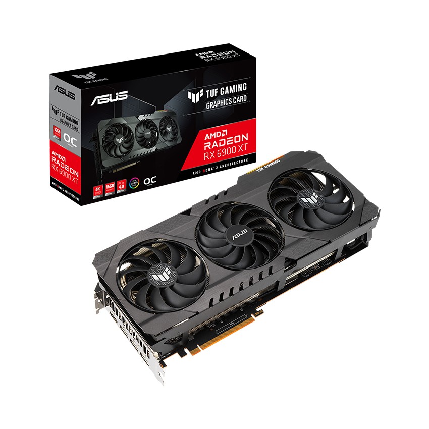 CARD MÀN HÌNH ASUS TUF-RX6900XT-O16G-GAMING (16GB GDD6, 256-BIT, HDMI +DP, 2X8-PIN)