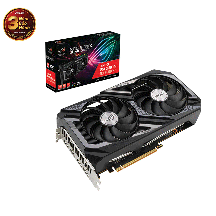 CARD MÀN HÌNH ASUS ROG STRIX RX 6600 XT-O8G-GAMING