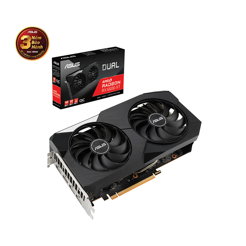 CARD MÀN HÌNH ASUS DUAL RX 6600 XT-O8G